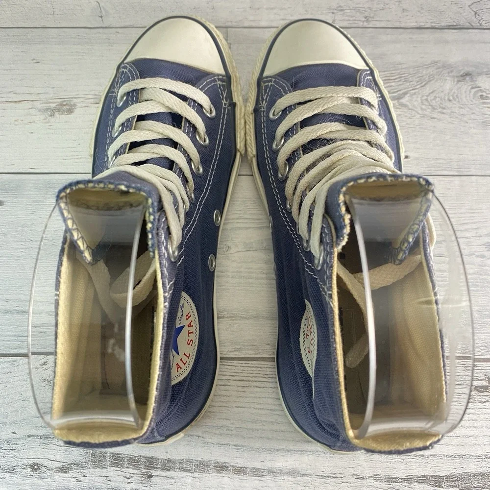 Converse Sneakers Youth 3 Blue Canvas High Top Kids Shoes Chuck Taylor All Star